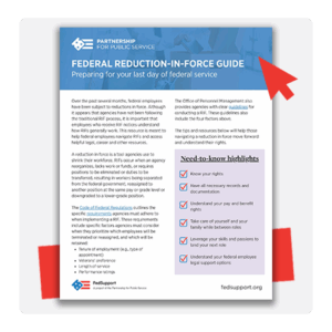 Reduction in Force (RIF) Guide • FedSupport Hub